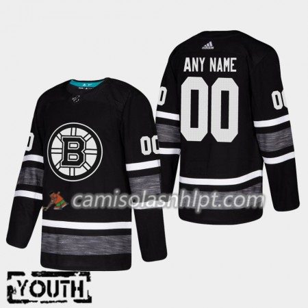 Camisola Boston Bruins Personalizado 2019 All-Star Adidas Preto Authentic - Criança